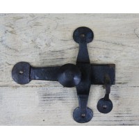 Penny End Latch - Hand Forged – Beeswax - 130 mm